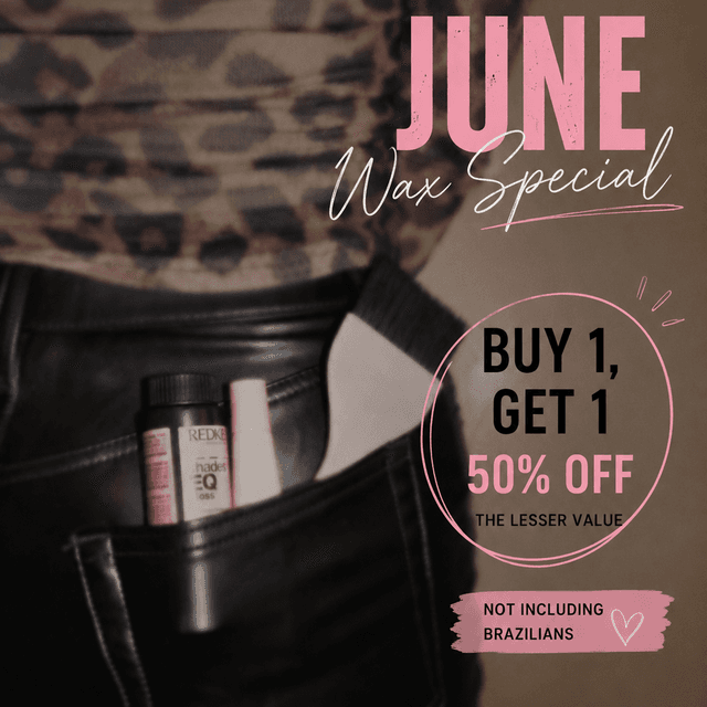 June wax special at Hairs by Mads in Cedar Rapids, IA